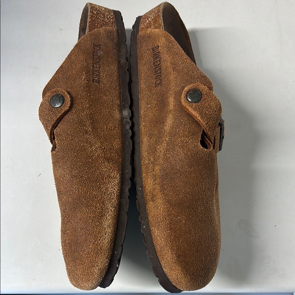 Birkenstock Tan Suede Clogs size 42 - Picture 3 of 8